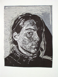Rita - Linocut